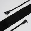 Twinset Wide leather belt with strings and tassels
