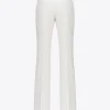 PINKO FLARED POLY CREPE TROUSERS