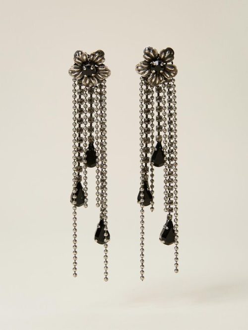 Twinset Flower earrings with fringes