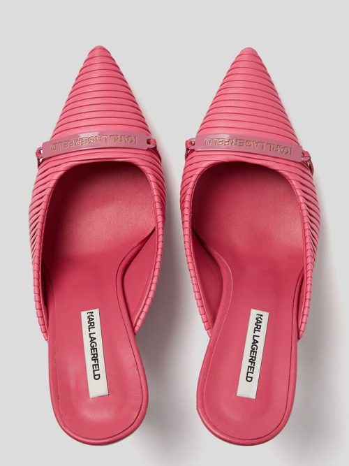 KARL LAGERFELD PANACHE PLEATED COURT SHOES