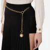 Elisabetta Franchi Pleated lurex jersey skirt