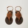 Twinset Suede thong sandals