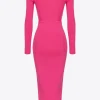 Pinko bustier-effect midi dress