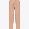 PINKO FLANNEL TROUSERS WITH BELT
