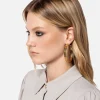 Elisabetta Franchi Hoop earrings with lettering