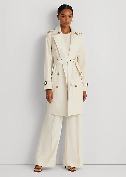 Ralph Lauren Double-Breasted Cotton-Blend Trench Coat