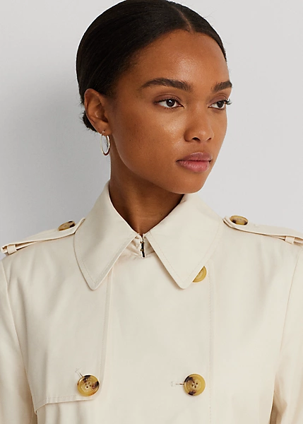 Ralph Lauren Double-Breasted Cotton-Blend Trench Coat