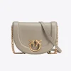 Pinko classic love bag click round in leather