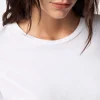 Elisabetta Franchi Jersey T-shirt with rhinestones logo