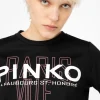 Pinko cities t-shirt with feathers