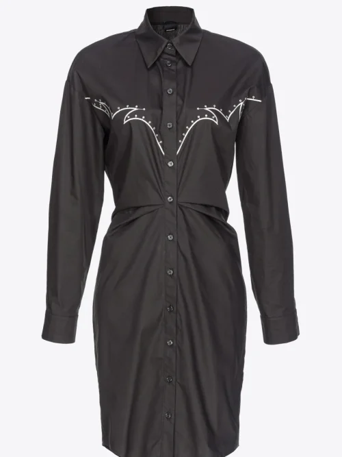 Pinko mini shirt with rodeo embroidery