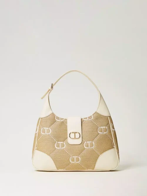 Twinset Palermo hobo bag with Oval T embroidery