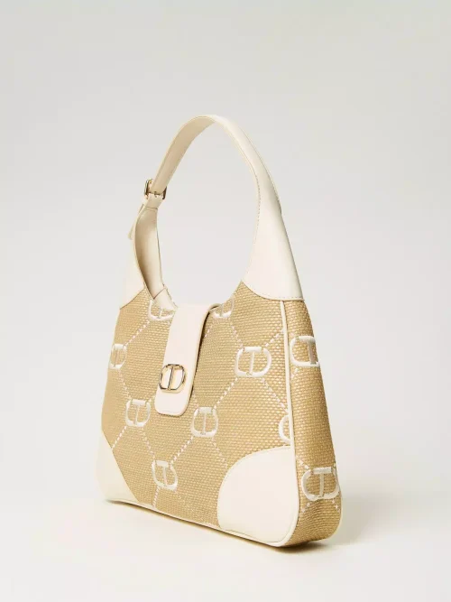 Twinset Palermo hobo bag with Oval T embroidery
