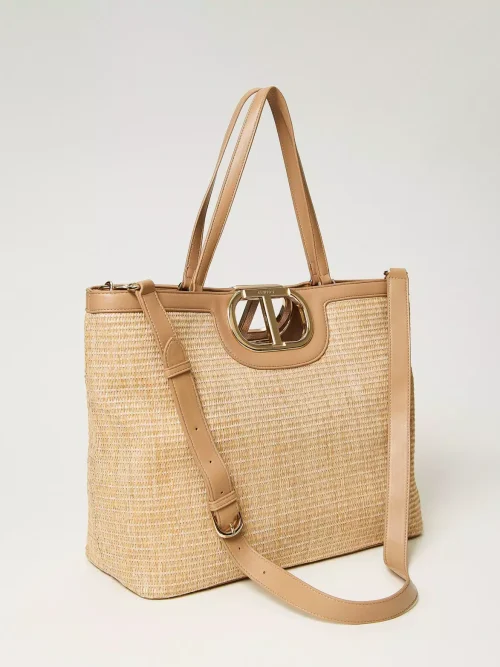 Twinset Lila shopper with Oval T handle