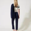 Twinset cropped trousers with Oval T buttons
