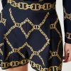 Twinset Poplin shorts with chain print