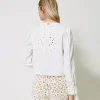 Twinset Muslin jacket with embroideries