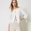 Twinset Muslin jacket with embroideries