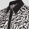 Karl Lagerfeld zebra-print pajama shirt