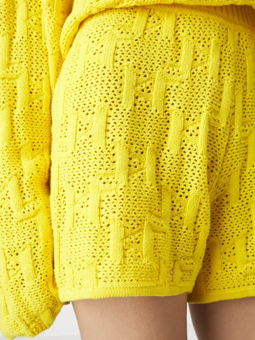 Karl Lagerfeld monogram knitted shorts