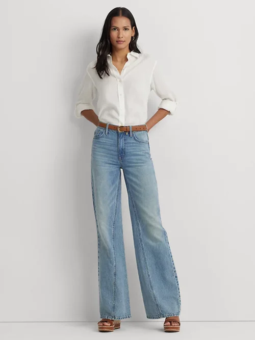 Ralph Lauren high-rise wide-leg jean